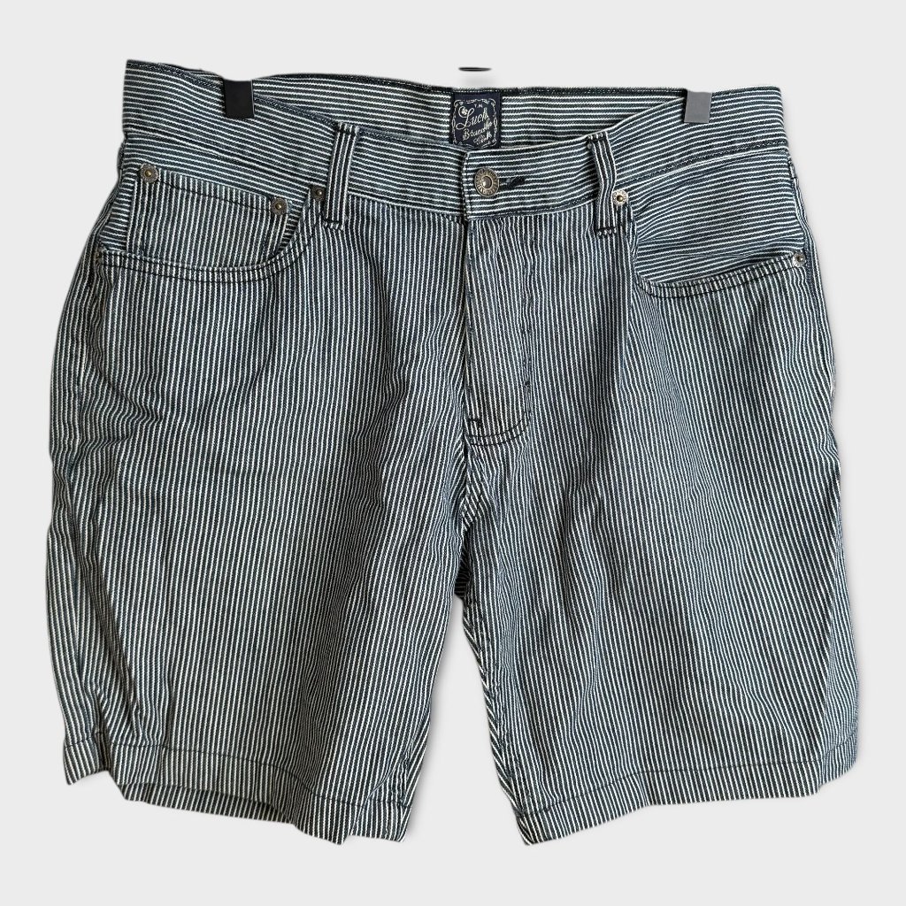 Retro Lucky Brand Striped Bermuda Shorts 33